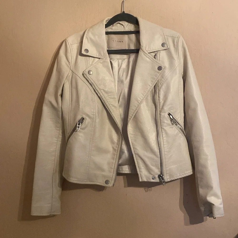 Blank NYC On The Rocks Moto Jacket Faux Leather Size XS - Picture 2 of 6
